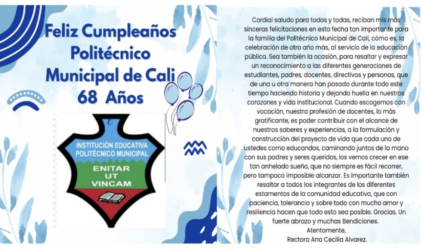 FELICES 68 AÑOS: POLITECNICO MUNICIPAL